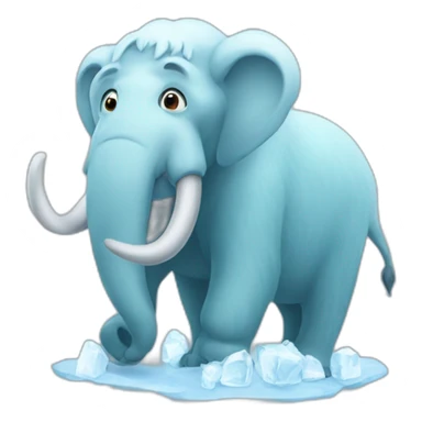 mammonth with ice sticker