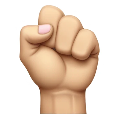 a fist facing up with index and pinky fingers facing up sticker