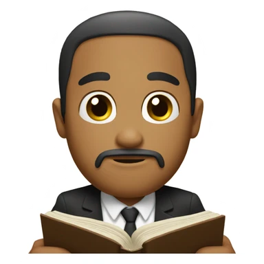 Make an emoji of me reading the Bible  sticker