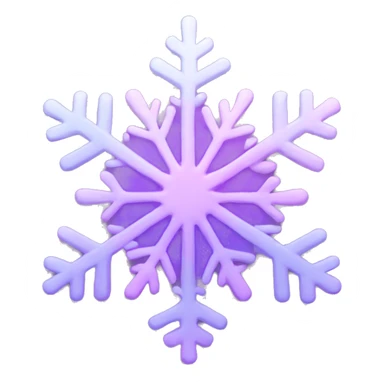 pastel pink and purple aurora snowflake  sticker
