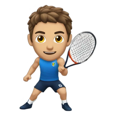 facundo conte jugando voley sticker