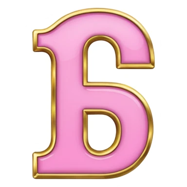 number four in pink and golden  sticker