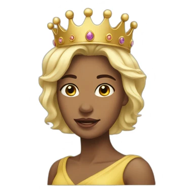 prinss in a small crown sticker
