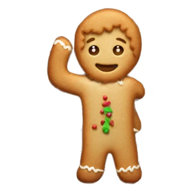 Ginger Christmas biscuit  sticker