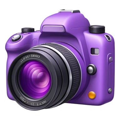 purple professional camera sticker