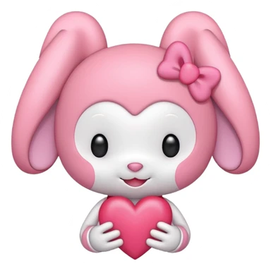 My melody with heart sticker