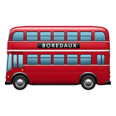 1 flor autobus bordeaux sticker