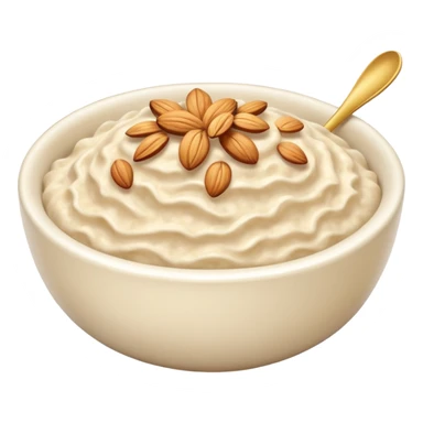 create a bowl with oat emoji ios style sticker