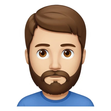 long hair bearded man shirt sticker