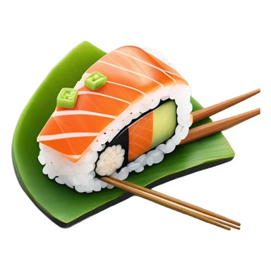 sushi on a lake  sticker