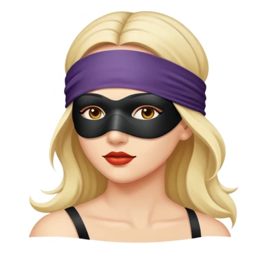 Blindfolded woman  sticker
