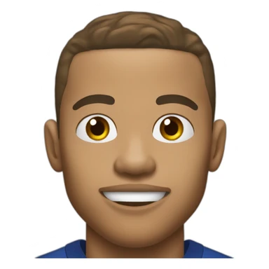 mbappé qui mange une noisette sticker