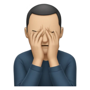 Tokaev with facepalm face sticker