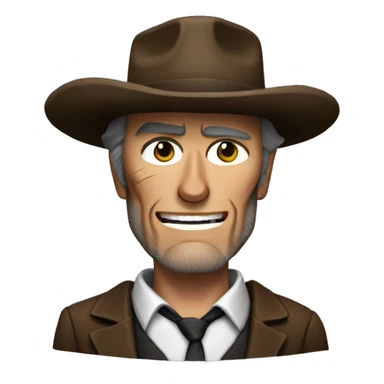the character of Clint Eastwood from the movie "the good, the bad and the ugly" sticker