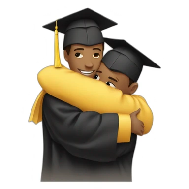 A hug from a graduating brother sticker