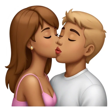 Dando besos sticker