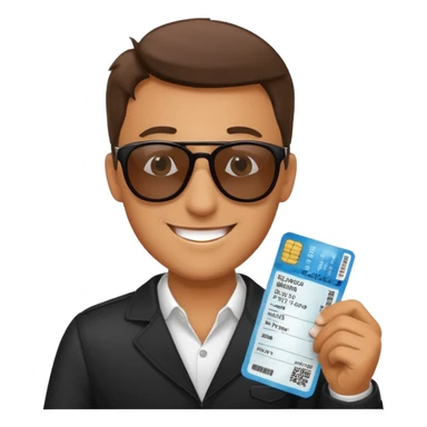 I will buy the flight ticket man sticker