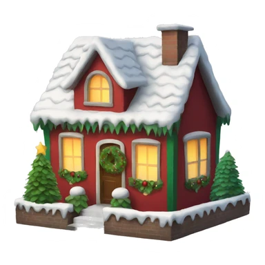 Christmas house sticker