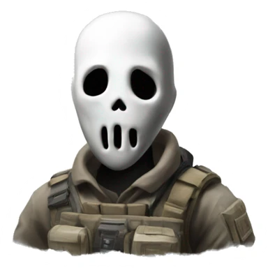 Ghost from call of duty sticker
