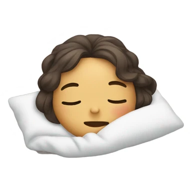 cute ladie is sleeping sticker
