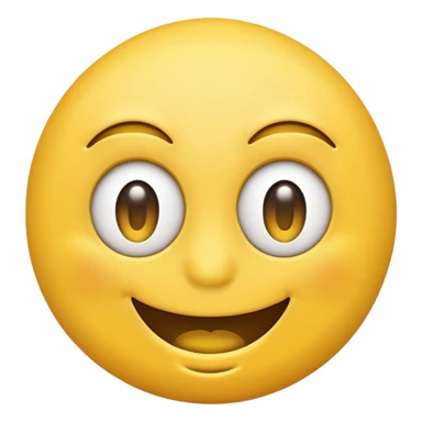 Smiling emoji with one eye twitch sticker