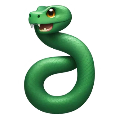 a snake forming the number 1 sticker