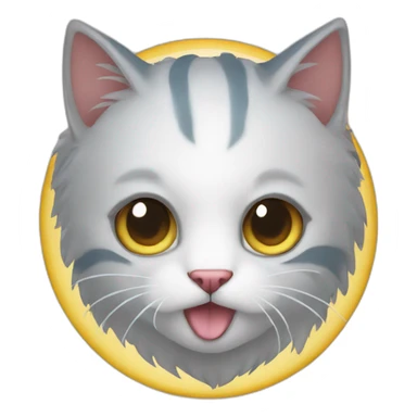 gato con alas sticker