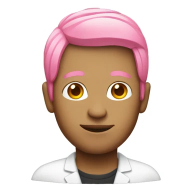 Tech guy with pink hair sticker