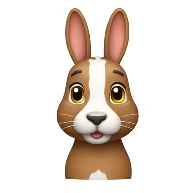 Conejo con corona  sticker