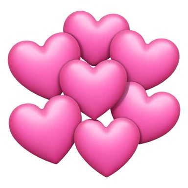 Pink hearts  sticker