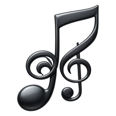 black music note sticker