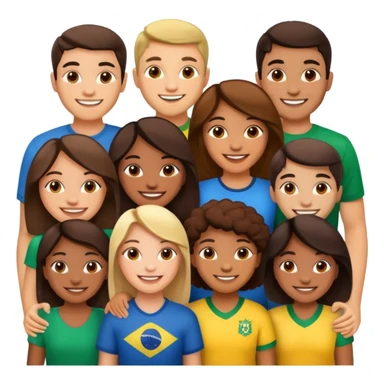 Brazilian friends sticker