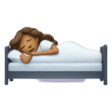 Falling asleep woman sticker