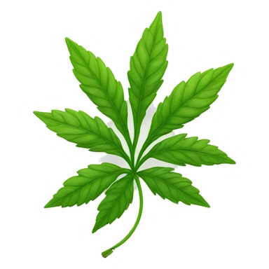 Weed plant sticker