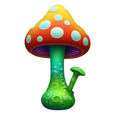 A bong that’s mushroom themed sticker