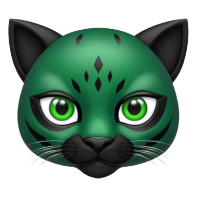 Pantera negra ojos verdes sticker