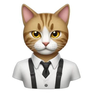 gangster cat sticker