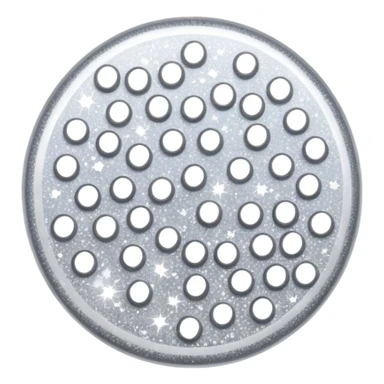 white glory glitter sticker