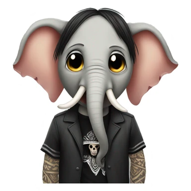 A mexican emo with a really uncanny elephant hay sticker