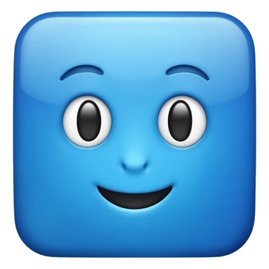 “Please create a square blue emoji and keep the ‘KR’ text unchanged.” sticker