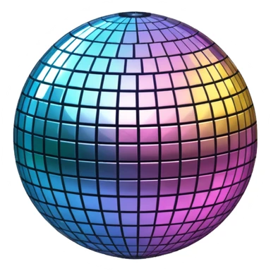 shiny disco ball sticker