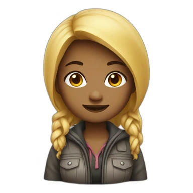 developer woman cute sticker