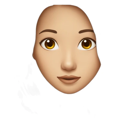 Thailand lady long brown hair sticker