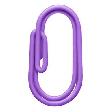 Lilac paper clip sticker