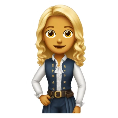 Cavalier, girl blong  sticker