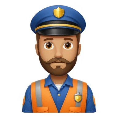 bearded courier sticker