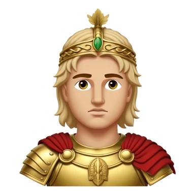Cinematic Realistic portrait of Alexander the Great, depicted with photorealistic detail as a commanding historical conqueror, featuring sharp, lifelike facial features, meticulously rendered ancient Macedonian armor, and a laurel wreath, illuminated by natural, dramatic lighting that highlights his youthful determination and legendary presence. sticker