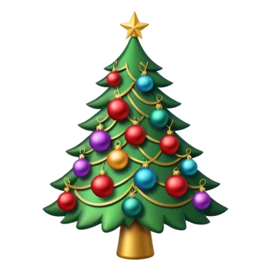 christmas tree sticker