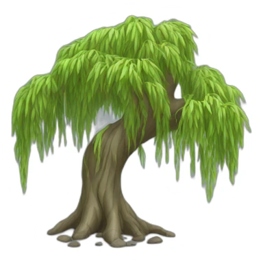 weeping willow tree sticker