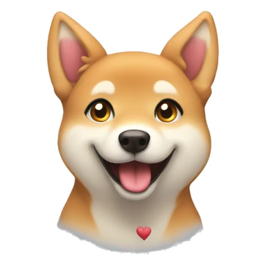 siba inu adore | crush | hearts | in love | smiling face with hearts sticker